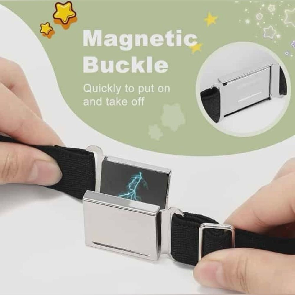 Grandmas New Kids Magnetic Buckle Belt Adjustable Easy-On Uniform Gift unisex